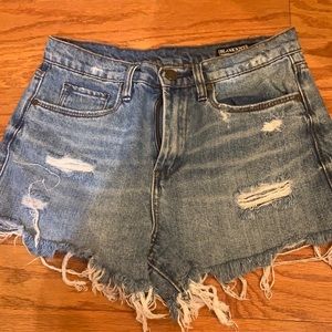BLANK NYC high rise denim shorts size 27
